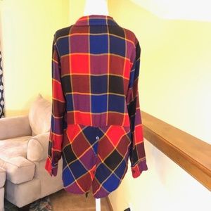 Plaid flannel shirt by Lucky Brand SMALL
